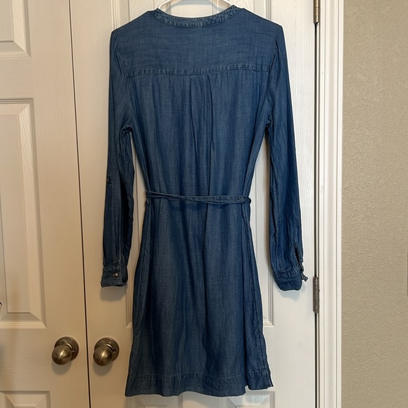 Banana Republic Factory Denim Long-Sleeve Shirt Dress - Picture 8 of 11